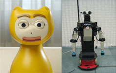 The iCat robot and the Robovie II robot 