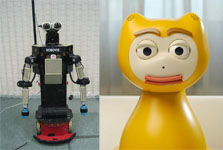 The iCat robot and the Robovie II robot