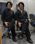Hiroshi Ishiguro and his robotic Doppelgänger Geminoid HI-1