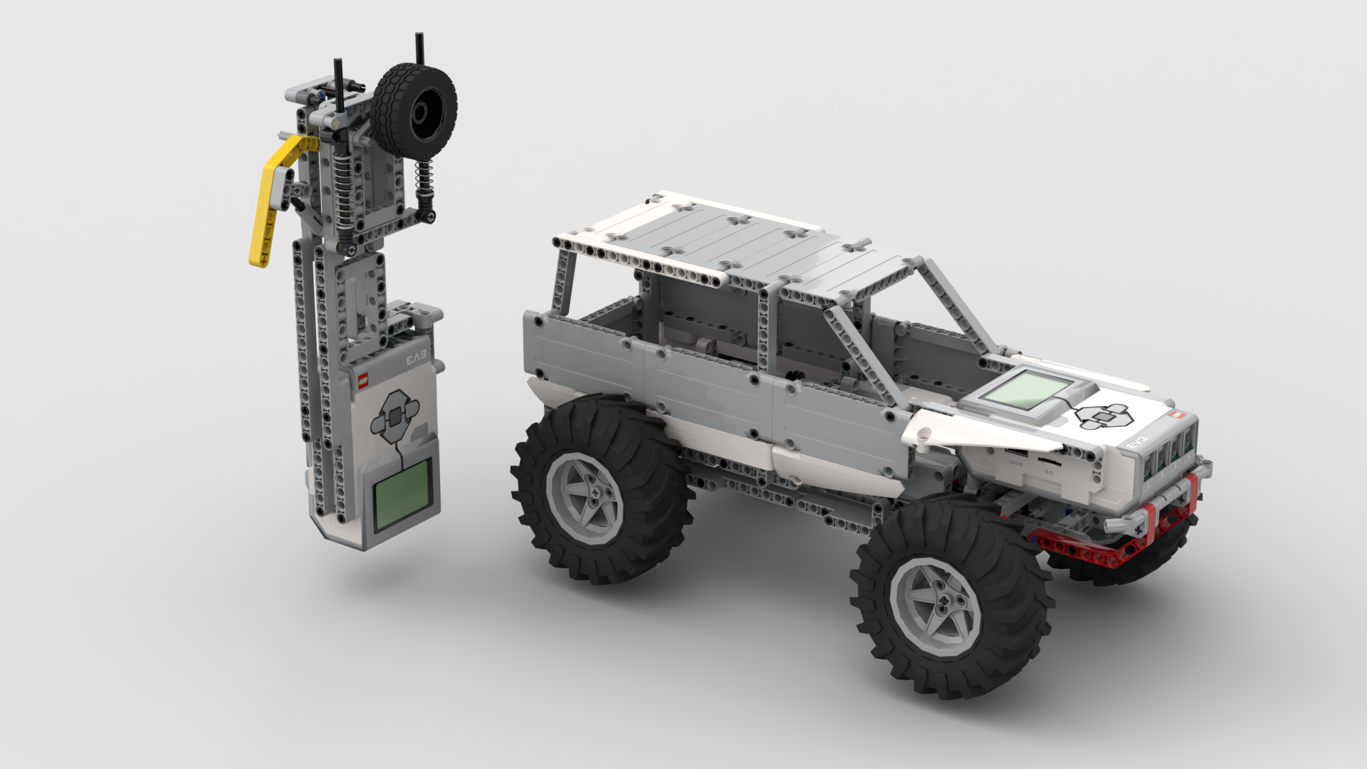 LEGO Digital Crawler with EV3 Controlled Gear Box
